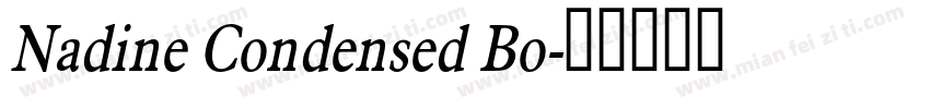 Nadine Condensed Bo字体转换